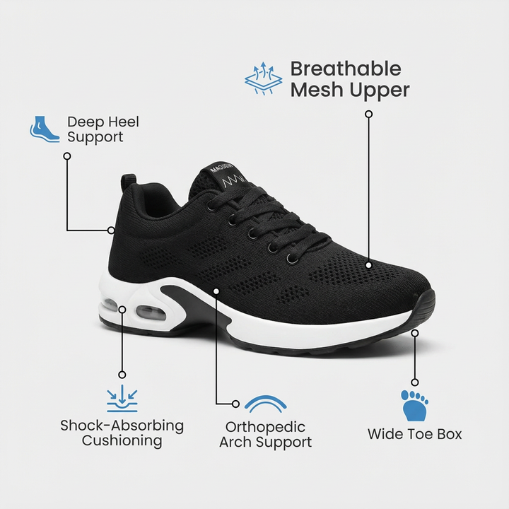 Orthora Pro – 12-Hour Shift Shoes for Heel &amp; Plantar Fasciitis Relief (Unisex)