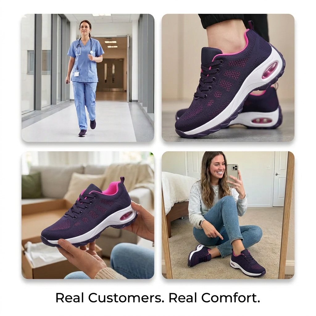 Orthora Pro – 12-Hour Shift Shoes for Heel &amp; Plantar Fasciitis Relief (Unisex)