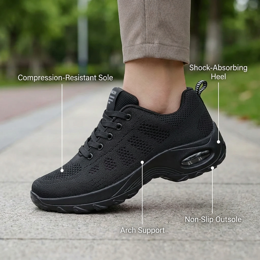 Orthora Pro – 12-Hour Shift Shoes for Heel &amp; Plantar Fasciitis Relief (Unisex)
