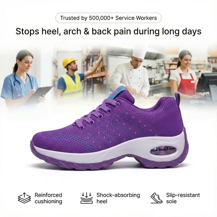 Orthora Pro – 12-Hour Shift Shoes for Heel &amp; Plantar Fasciitis Relief (Unisex)