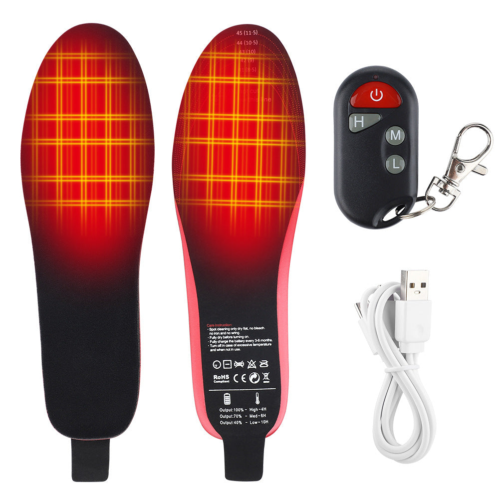 Heated insoles with remote control